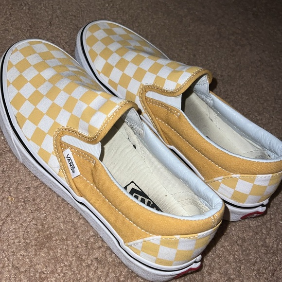 COPY - Yellow checkered slip on vans - Picture 2 of 2
